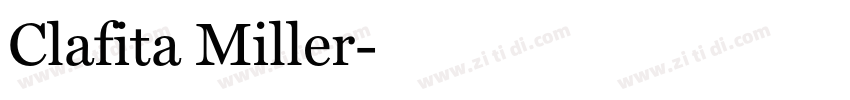 Clafita Miller字体转换